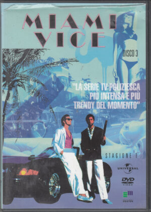 MIAMI VICE Stagione 1 disco n. 3 Episodi 1-3. DVD in Italiano. Editoriale