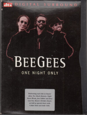 Bee Gees One Night Only Live DVD NTSC (No PAL) in Inglese - Custodia Snapper