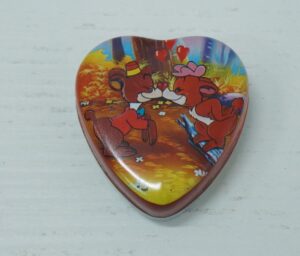 Mini Scatola Cuore Disney "Bongo e i tre avventurieri", Porta liquirizia 1987