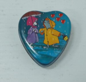 Mini Scatola Cuore Disney "Bianca e Bernie", Porta liquirizia 1987