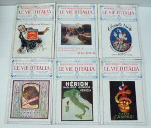 Le Vie d'Italia anno 1924 (da Luglio a Dicembre) n. 6 riviste ed. Touring Club Italiano