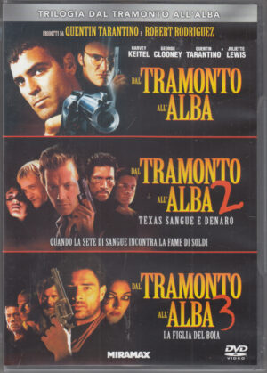 (NA) Trilogia dal Tramonto All'Alba 3 DVD in Italiano prodotti da Quentin Tarantino e Roberto Rodriguez
