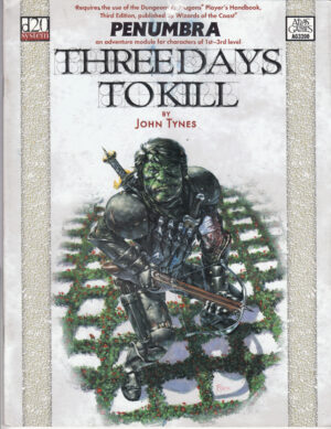 Three Days to Kill di John Tynes - In Inglese ed. Atlas Games