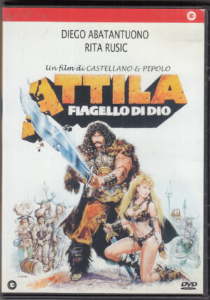 Attila flagello di Dio un film con Diego Abatantuono e Rita Rusic. DVD in Italiano ed.