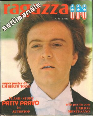 Rivista RAGAZZA IN n. 25 del 31 Ottobre 1979 - con Poster di Umberto Tozzi