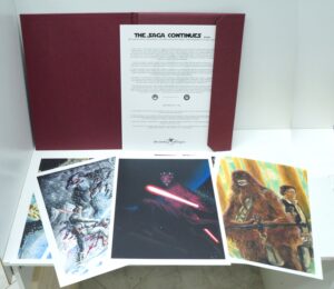 Star Wars: The Saga Continues... Cartella con n. 8 Stampe di Otto grandi Artisti in Edizione Limitata e Numerata