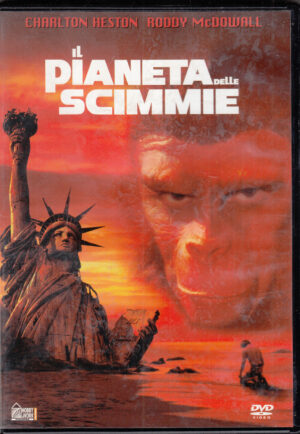 Il pianeta delle scimmie con Charlton Heston. DVD in Italiano. Versione da edicola