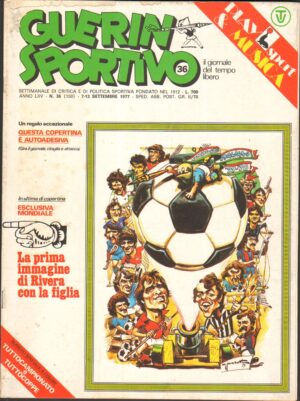 Rivista Guerin Sportivo n. 36 del 7-13 Settembre 1977 - Con Copertina Autoadesiva