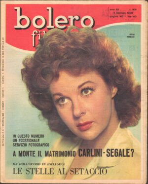 Rivista Bolero Film n. 609 del 4 Gennaio 1959 - In Copertina Susan Hayward