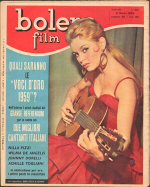 Rivista Bolero Film n. 618 del 8 Marzo 1959 - In Copertina Brigitte Bardot