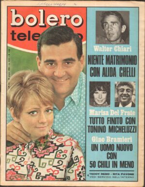 Rivista Bolero Teletutto n. 1102 del 16 Giugno 1968 - In copertina Rita Pavone e Teddy Reno