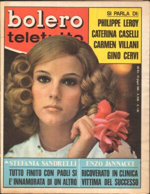 Rivista Bolero Teletutto n. 1103 del 23 Giugno 1968 - In copertina Stefania Sandrelli