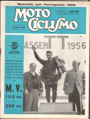 Rivista Motociclismo n. 32-33 del 11-18 Agosto 1956 ed. Edisport - MV Augusta