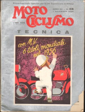 Rivista Motociclismo n. 48 del 1 Dicembre 1956 ed. Edisport – Fascicolo Speciale 34° Esposizione di Milano