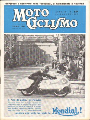Rivista Motociclismo n. 19 del 11 Maggio 1957 ed. Edisport - Mondial
