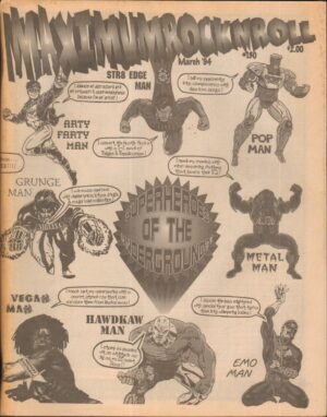 Rivista Magazine Maximum Rocknroll March 1994 n. 130 – In Inglese