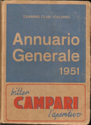 ANNUARIO GENERALE 1951 ed. Touring Club Italiano