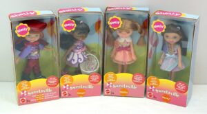 Barbie - Shelly Sweetsville (Becky, Tabitha, Keeya, Duke) Set Completo n. 4 Doll Bambole cm 10 - MATTEL anno 2003
