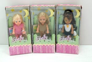 Barbie - Shelly Club Amici di Pigiama: Kerstie, Shelly, Keeya - Set Completo 3 Doll Bambole cm 10 - MATTEL anno 2005