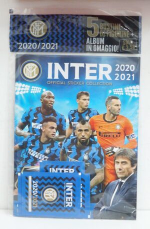 Album Figurine INTER 2020-2021 Vuoto con n. 5 bustine di figurine. Blisterato