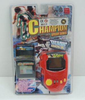Videogames Videogioco Portatile Champion Combat Series con 4 giochi. Vintage Rosso