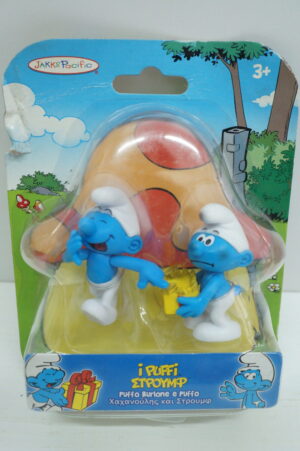 I Puffi – The Smurfs: Puffo Burlone e Puffo. Coppia Personaggi 6 cm. Jakks - Giochi Preziosi