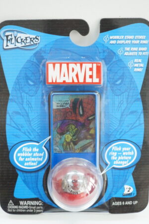 MARVEL FLICKERS #2 Series 1: RING SPIDERMAN Anello Uomo Ragno con immagine cangiante
