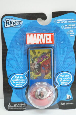 MARVEL FLICKERS #3 Series 1: RING SPIDERMAN Anello Uomo Ragno con immagine cangiante