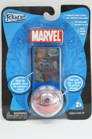 MARVEL FLICKERS #5 Series 1: RING SPIDERMAN Anello Uomo Ragno con immagine cangiante