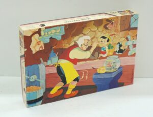 Walt Disney: Puzzle Pinocchio 120 pezzi (33,5×48,5 cm) COMPLETO. Clem Toys cod. 45122. Vintage
