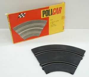 Policar P9 Curva di Pista a 60° per pista elettrica in miniatura. Vintage. Polistil