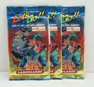 Lotto n. 3 Bustine: Let's & Go!!! Sulle ali di un turbo. Lamincards Collection anno 2 n. 9. Edibas