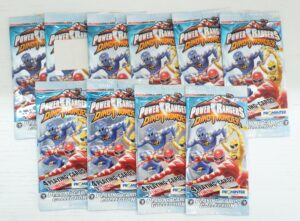 Lotto n. 10 Bustine: Power Rangers Dinothunder. Playing Cards Collection anno 5 n. 16. Prominter
