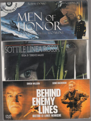 Men of Honor, La sottile linea rossa, Behind Enemy Lines. 3 film DVD Italiano