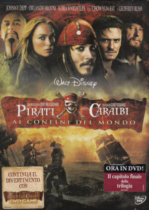 Pirati dei Caraibi Ai confini del mondo. Johnny Deep DVD in Italiano con Slipcase. Nuovo