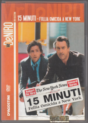 15 Minuti . Follia Omicida a New York Robert de  Niro. DVD in Italiano Versione da edicola