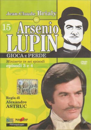 Arsenio Lupin gioca e perde vol. 15 con J. C. Brialy. Episodi 3 e 4. DVD in Italiano. Editoriale