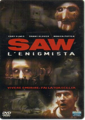 Saw L'enigmista con Cary Elwes DVD in Italiano. Steelbook in metallo. Versione Noleggio