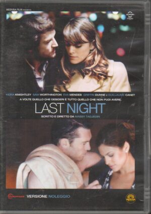 Last Night con Keira Knightley DVD in Italiano. Versione noleggio
