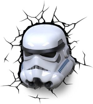 STAR WARS: STORMTROOPER Lampada da Parete - Luce a LED con Timer, Multicolore 3D Lighting Innovation