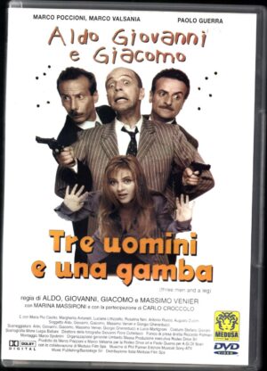 Tre uomini e una gamba DVD in Italiano Aldo Baglio, Giovanni Storti, Giacomo Poretti