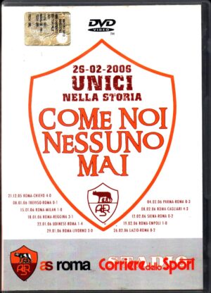 Come Noi Nessuno mai. AS Roma. Versione da edicola. DVD in Italiano