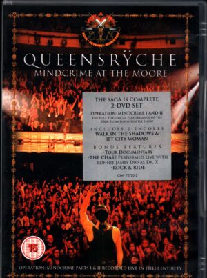 Queensryche. Mindcrime at the moore. 2 DVD in Inglese