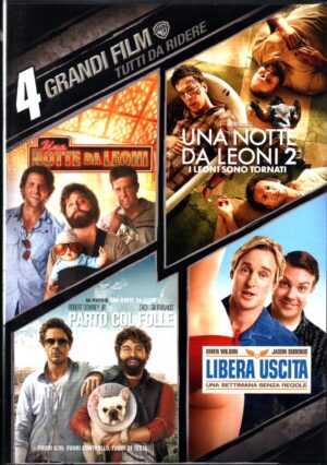 4 grandi film - (4 DVD) Una notte da leoni, Una notte da leoni 2, Parto col folle, Libera uscita - DVD in Italiano