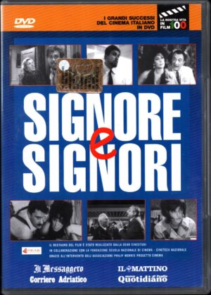 Signore e Signori con Virna Lisi. I Grandi Successi del Cinema Italiano vol. 35. DVD in Italiano. Versione da edicola
