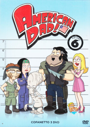 American Dad! Stagione 6 Completa. (Episodi 1-18) con n. 3 DVD in Italiano con Cofanetto. Nuovo
