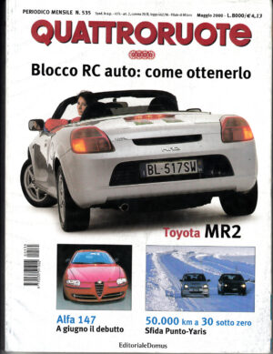 Quattroruote n. 535 Maggio 2000 - Toyota MR2, Renault Clio, Seat Leon