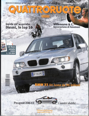 Quattroruote n. 544 Febbraio 2001 - Nissan Hypermini, Daihatsu Sirion, Peugeot 206