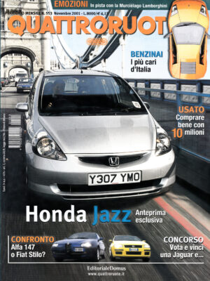 Quattroruote n. 553 Novembre 2001 - Volkswagen Golf, Hyundai Matrix, Peugeot 307