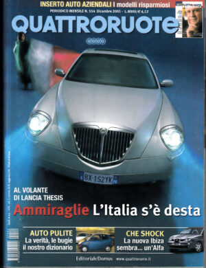 Quattroruote n. 554 Dicembre 2001 con Allegato Fiat Stilo + Flotte e Auto Aziendali